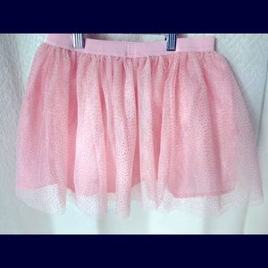 Light pink Tutu with Gold dots, size 7-8